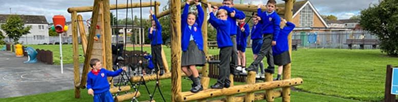 Climb Across the Trim Trail at St Gregory's Primary School